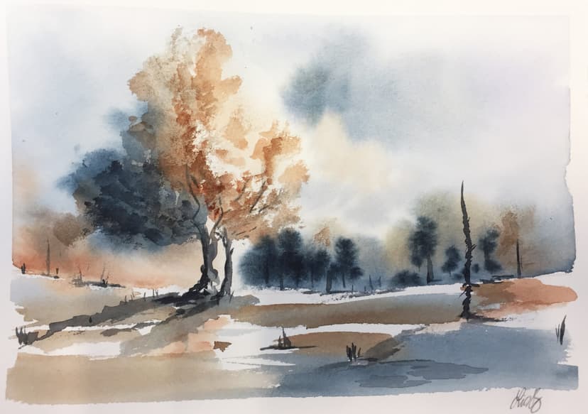 Akvarel med Janne Sylow